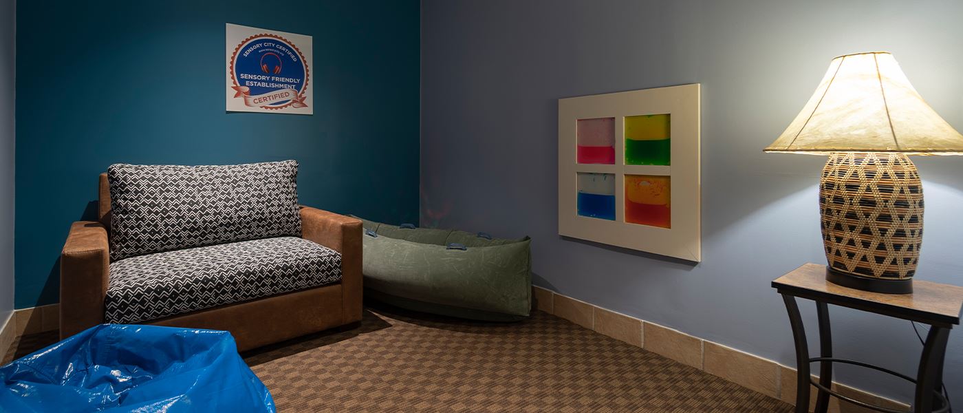 Interior of a room.